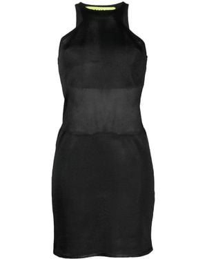 GAUGE81 Racerback Semi-Sheer Dress - Black
