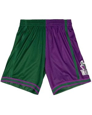Mitchell & Ness Nba Milwaukee Bucks 1996 Swingman ショートパンツ - グリーン