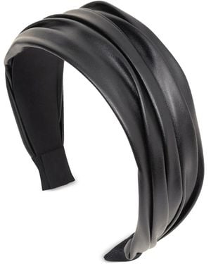 Jennifer Behr Natasha Pleated Headband - Gray