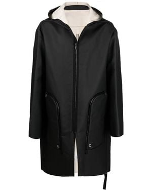 Rick Owens Strobe Parka Coat - Black