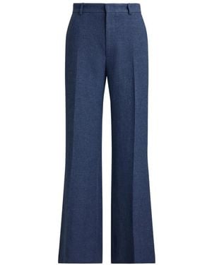 Polo Ralph Lauren High-Rise Flared Trousers - Blue