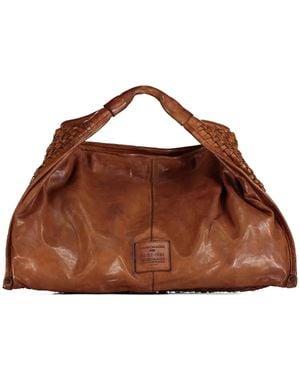 Campomaggi Edera Woven Shoulder Bag - Brown