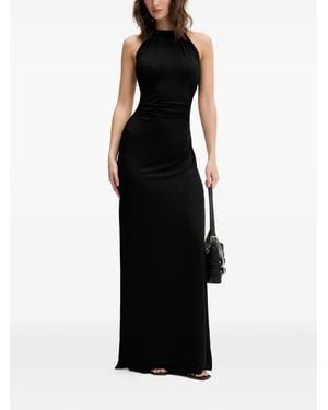 KARL LAGERFELD Halterneck Maxi Dress - Black