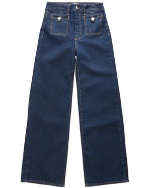 PAIGE Jeans Met Wijde Pijpen - Blauw