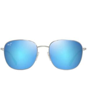 Maui Jim Olali Af Square-Frame Sunglasses - Blue