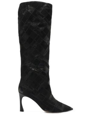 Alexandre Birman Annelise Leather Boots - Black