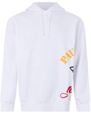 Paul & Shark Logo-Print Hoodie - White