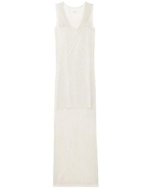 Zadig & Voltaire Maxi Riza Open-Knit Dress - White