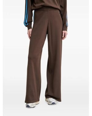 P.E Nation Retreat Side-Stripe Track Pants - Brown