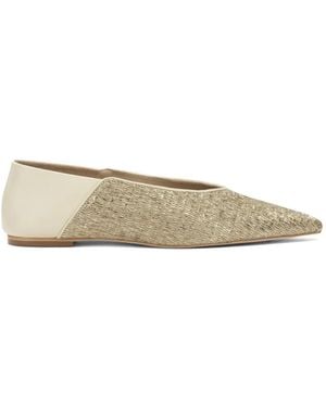 Ammb Milano Pointed-Toe Ballet Flats - Natural