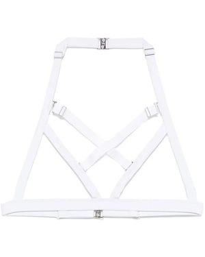 Maison Close Fatale Maillot Triangle Ouvert - Blanc