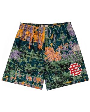 Eric Emanuel Logo-Print Track Shorts - Green