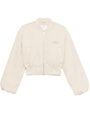Axel Arigato Lola Zipped Bomber Jacket - Natural