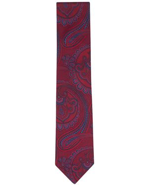 Canali Paisley-Print Tie - Purple