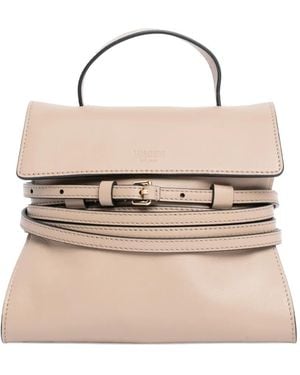 Moschino Small Tie Me Buckle-Strap Tote Bag - Natural