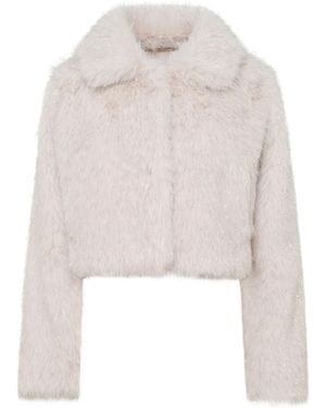 Unreal Fur Milky Way Jacket - White
