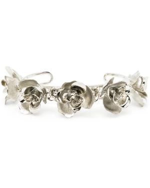 Jennifer Behr Brazalete Con Apliques Florales - Blanco