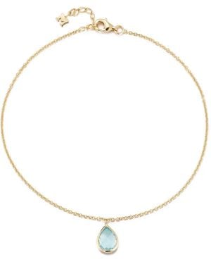 Mateo Topaz Anklet Bracelet - White