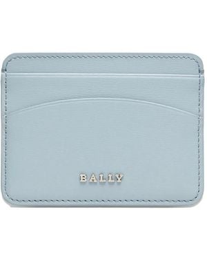 Bally Tarjetero Lexye De Cuero - Azul