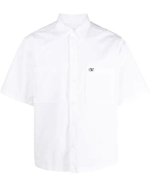 Off-White c/o Virgil Abloh Emb Summer Heavycot Shirt - White