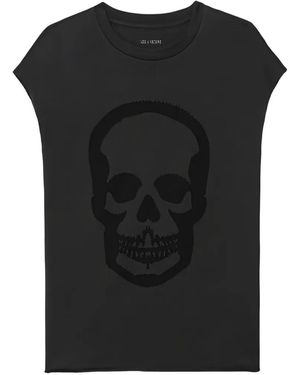 Zadig & Voltaire Cloe skull holes tank top - Negro