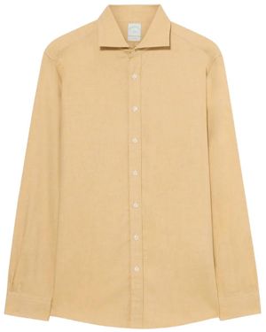 Brooks Brothers Spread-Collar Cotton Shirt - Natural