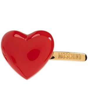 Moschino Heart Hair Clip - Red