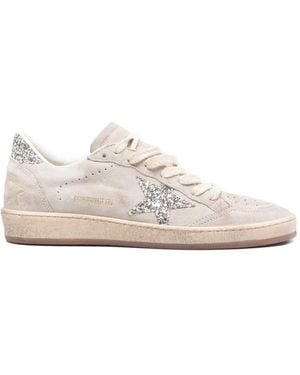 Golden Goose Ball Star Trainers - White