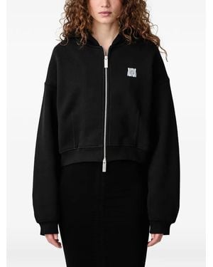 WRSTBHVR Eria V3 Zip-Up Cropped Hoodie - Black