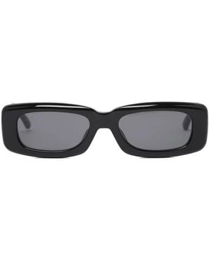 The Attico Rectangle-Frame Sunglasses - Black