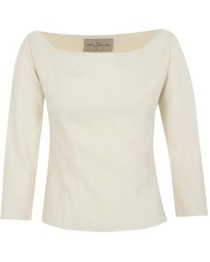 Cortana Soto Long-Sleeve Top - White