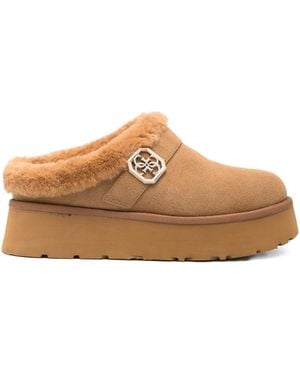 Guess 45Mm Dolmana Platform Mules - Brown