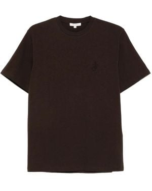 JW Anderson Embroidered Cottont-Shirt - Black