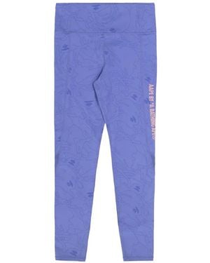 Aape By A Bathing Ape Elasticated-Waistband Leggings - Blue