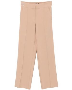 Betty Barclay Side-Stripe Crystal-Embellished Trousers - White
