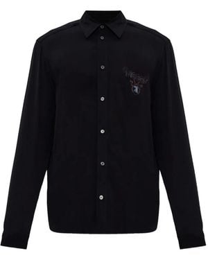 DIESEL S-Holger Logo Buttoned Shirt - Blue