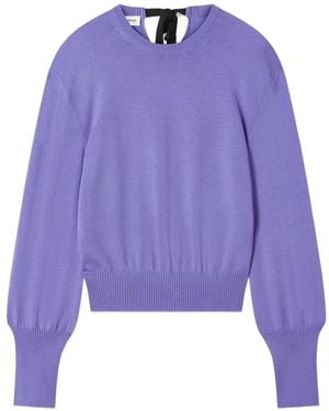 Lanvin Jersey Con Detalle De Cinta - Morado