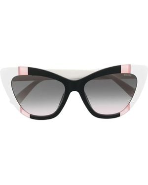 Moschino Panelled Cat-Eye Sunglasses - White