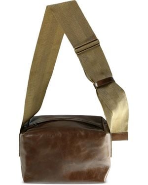 Uma Wang Medium Leather Shoulder Bag - Metallic