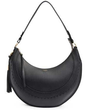 Lancel Medium Hoboheme Grained-Leather Shoulder Bag - Black