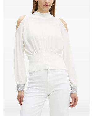 Guess Trui Verfraaid Met Open Schouders - Wit
