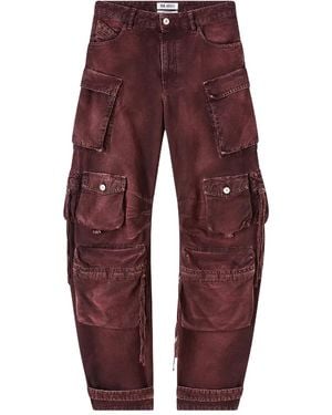 The Attico Jean Fern À Poches Cargo - Rouge