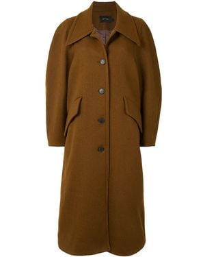 Low Classic Oversize Wool Coat - Brown