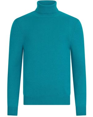 Malo Roll-Neck Jumper - Blue