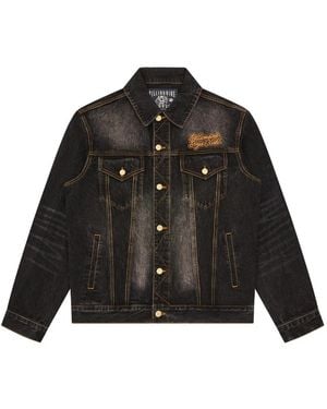 BBCICECREAM Veste En Jean Brodée Script Cord Collar - Noir