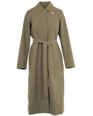 K-Way Barbra Waist-Belt Coat - Natural
