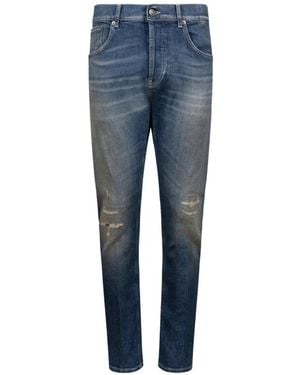 Dondup Dian Distressed Faded-Effect Jeans - Blue