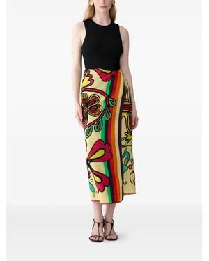 Carolina Herrera X Rianna + Nina Printed Scarf - White