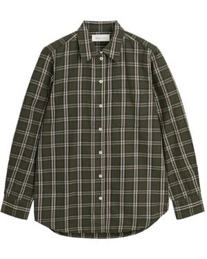 Skall Studio Nico Check-Print Shirt - Grey