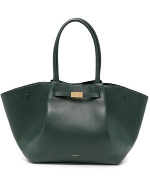 DeMellier New York Grained Leather Tote Bag - Green